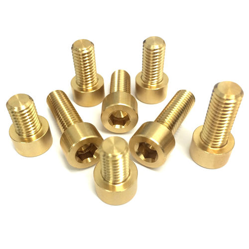 Round Brass Bolt - 1-100 Millimeter Length, Golden Polished Finish | Durable Brass Construction