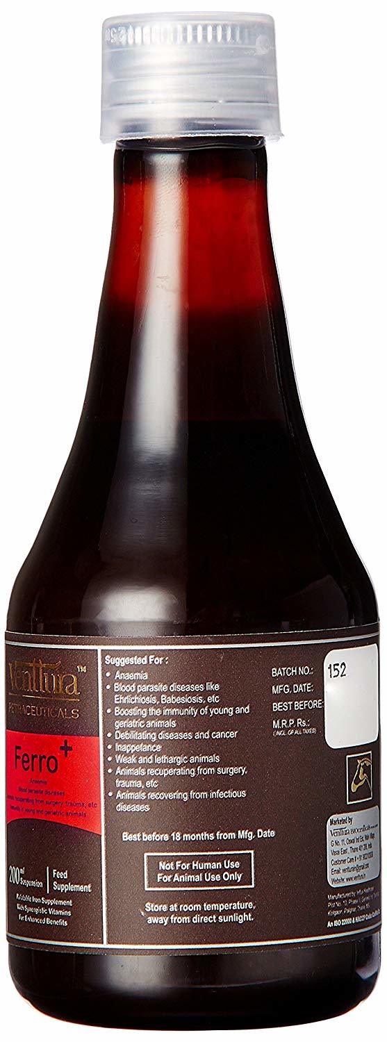 Ferroplus Syrup 200ml-feed Supliment Ingredients: Chemicals