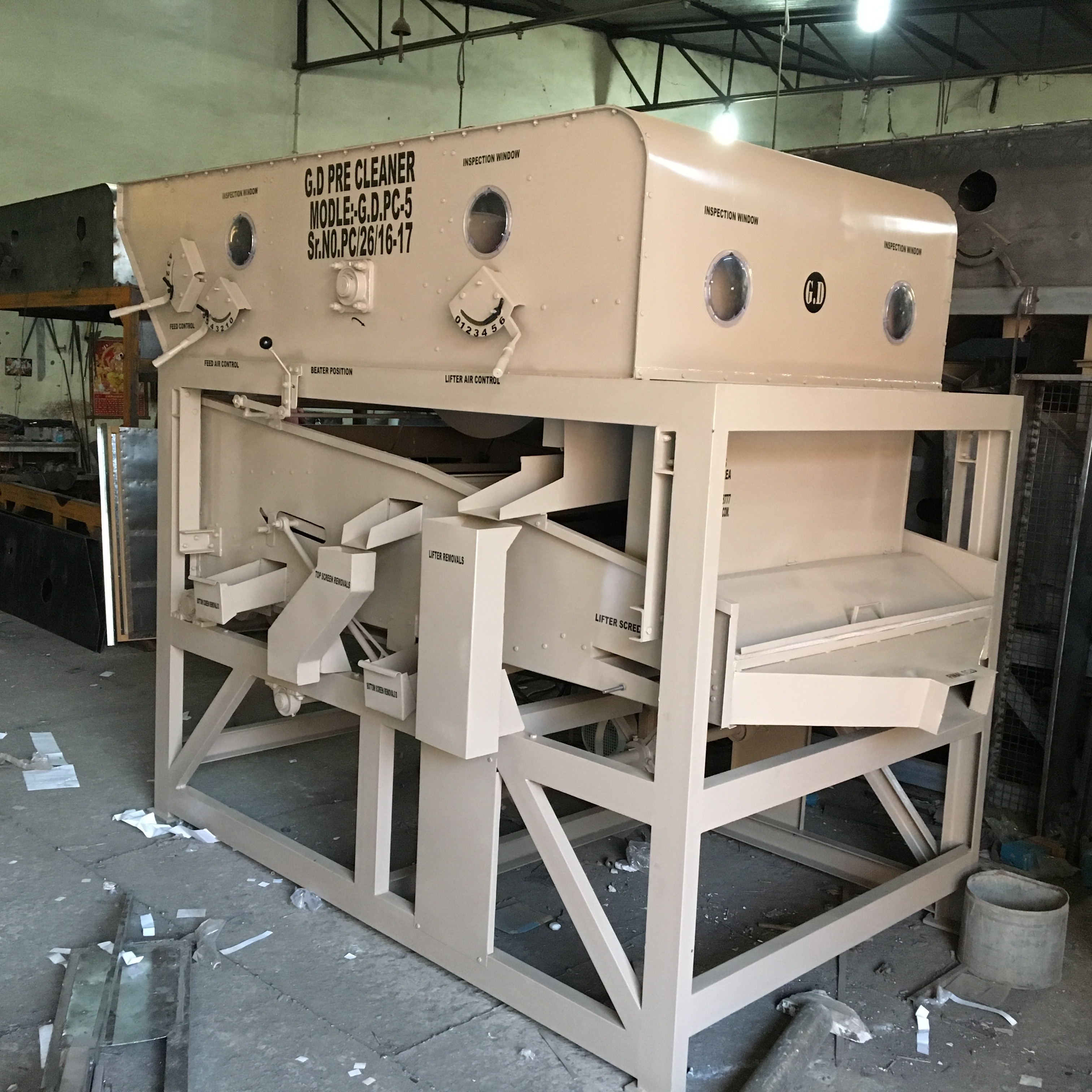 Seed Pre Cleaner Model - Capacity 8 Tph