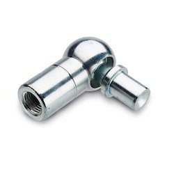 Din Angled Ball Joint - Stainless Steel, Polished Finish | High Precision, Durable Compression And Shear Resistance, 1-year Warranty