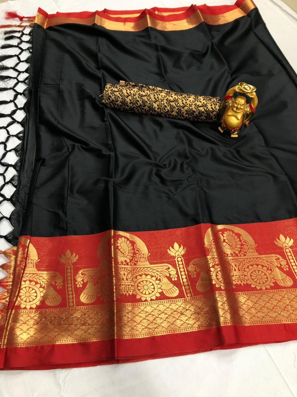 Printed Cotton Silk Sarees