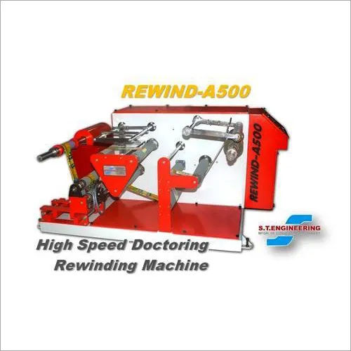 Red Doctoring Rewinding Machine