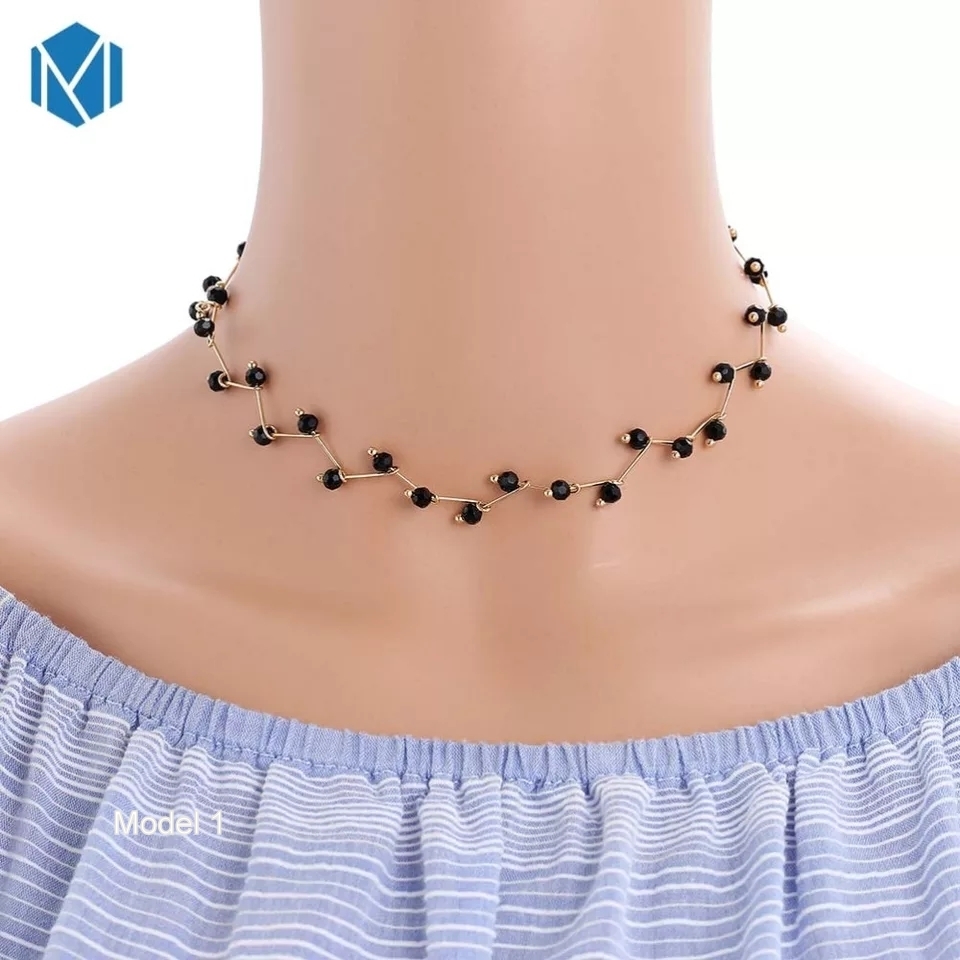 Jewellery - Alloy And Brass Material, Adjustable Size Choker , Silver Finish With Lightweight Design And Lobster Clasp Closure
