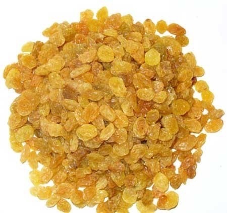 Sun Dried Golden Raisins - 10 Kilograms, 300-500 Berry Count Per 100gms, Organic, Sweet Taste, Premium Grade, Oval Shape, Glutinous, 99% Purity, Low Moisture, 24 Months Shelf Life