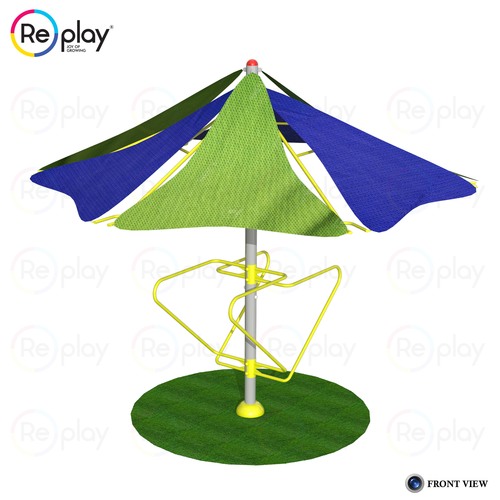 Outdoor Playground Push Up And Dip Station With Canopy