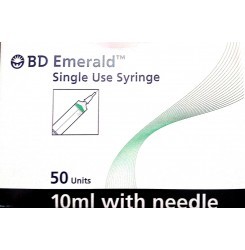 White Bd Emerald Single Use Syringe 10Ml