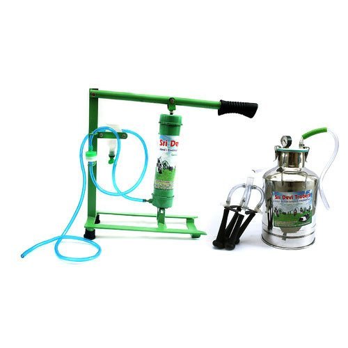 Hand Operated Milking Machine - 100 Kg/hr Capacity | Durable Stainless Steel Design, Ideal for Efficient Milking