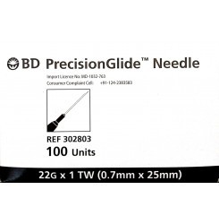Silver Bd Precisionglide Needle (22G)