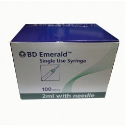 Silver Bd Emerald Single Use Syringe 2Ml