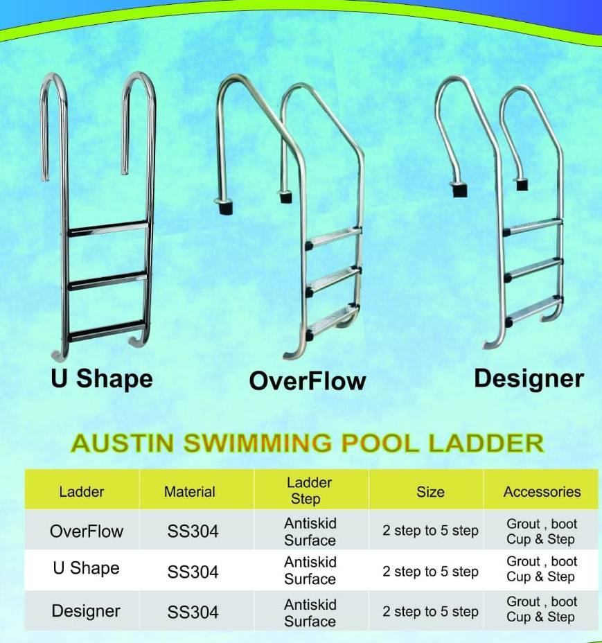 Ss Ladder 304 Designer - Color: Silver