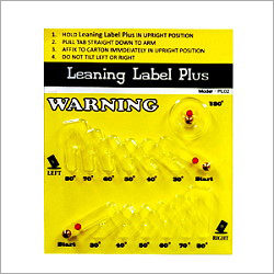 Leaning Label Plus (Tilt Indicator 24114) - Steel Sheet & High Density Polyethylene, 75mm x 60mm x 5mm | Multicolored, Easy to Install, Rigid Design, 180° Detection, Customized Options