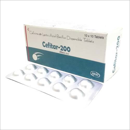 Cefixime & Lactic Acid Bacillus Dispersible Tablets - 10x10 Pieces | Probiotic for Digestive Disorders, Relieves Diarrhea, Storage at Room Temperature