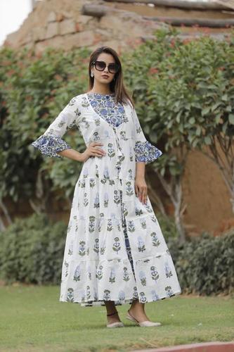 प्रिंटेड प्योर कॉटन कुर्ती