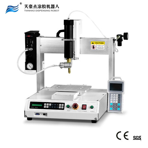 As Picture Benchtop Dispensing Robot With Rotary Dispensing Valve Silicone Dispensing Machine