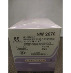 Rectangle Ethicon Synthetic Absorbable Coated Vicryl (Nw2670)
