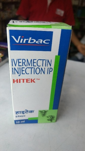 Hitek Injection 10ml-ivermactin 10mg+benzyl Alchoho Ingredients: Chemicals