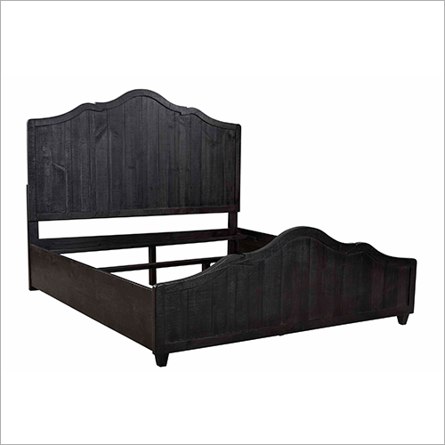 Wooden Bed - Solid Wood, Brown Color | Handmade Artwork, Durable And Easy To Clean, Polished Finish, No Assembly Required, Indoor Home Furniture