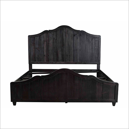 Wooden Bed - Solid Wood, Brown Color | Handmade Artwork, Durable And Easy To Clean, Polished Finish, No Assembly Required, Indoor Home Furniture