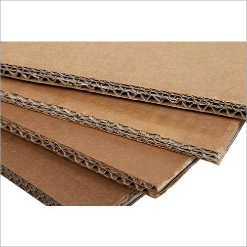 Corrugated Sheet - Rigid Brown Paper, Corrosion Resistant, Customizable Packaging Options