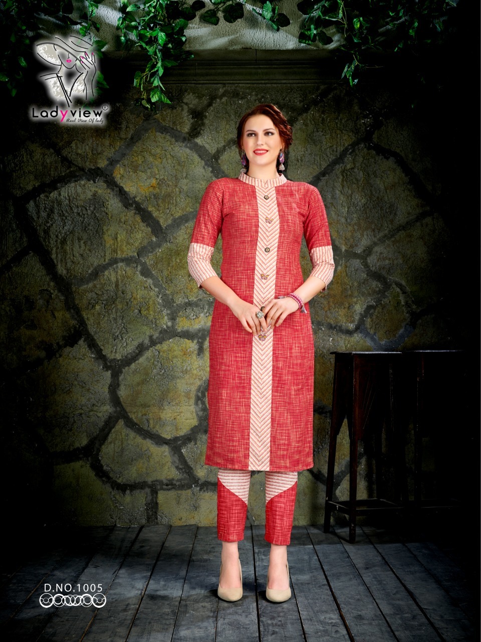 Designer Cotton Kurti With Pant
