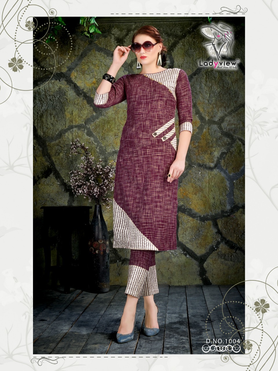 Designer Cotton Kurti With Pant