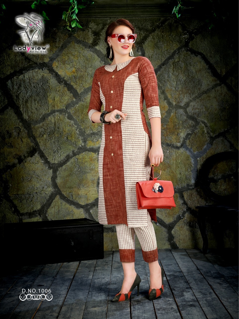 Designer Cotton Kurti With Pant