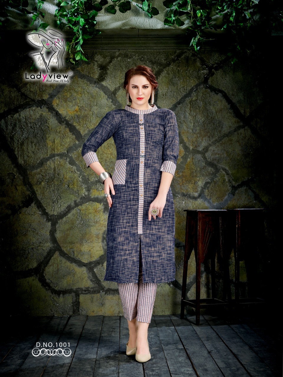 Designer Cotton Kurti With Pant