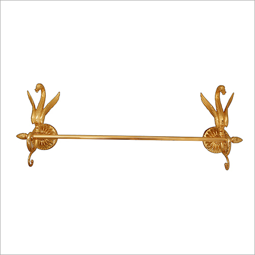 Brass Swarovski Design Towel Rod