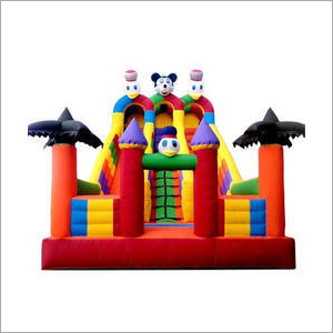 Available In Multicolor Amusement Inflatable Slide Castle