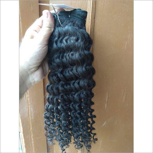 Black Indian Curly Hair Extension - 100 Grams, 10-30 Inches Length | Human Hair Material, Rich Black Color, Luxurious Curly Texture