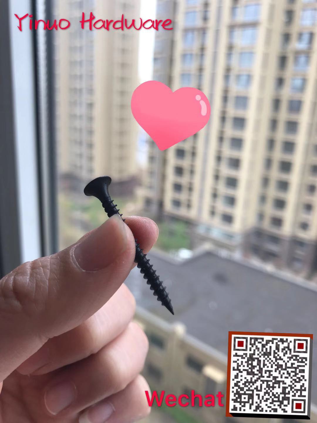 Factory Price High Quality Black Fine Thread Drywall Screw Phillips Flat Bugle 1" X 6