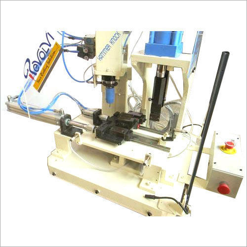 White And Blue Marking Cum Riveting Machines
