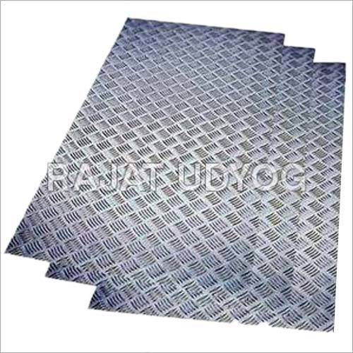 Silver Aluminium Chequered Sheet