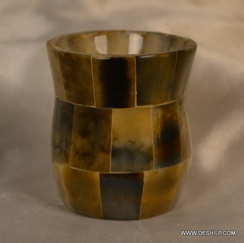 पॉलिशिंग सील ग्लास एंटीक कैंडल होल्डर