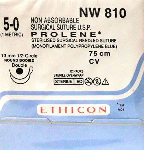 Ethicon - Prolene(Polypropylene) (Nw810) Grade: Medical