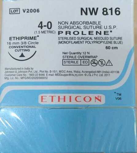 Ethicon - Prolene(Polypropylene) (Nw816) - Grade: Medical