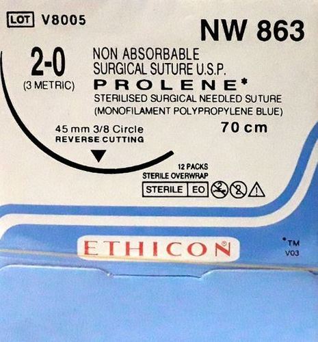 Ethicon - Prolene(Polypropylene) (Nw863) - Color: White