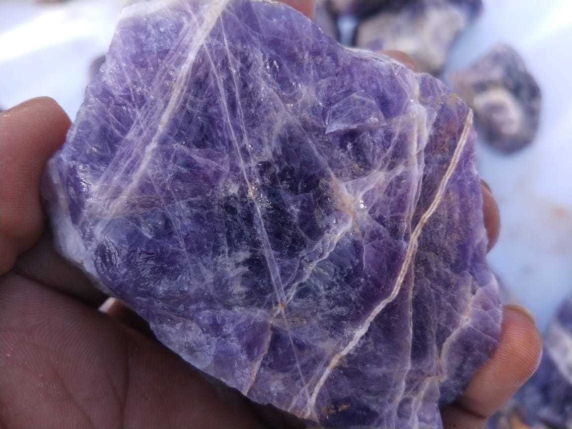 High Quality Premium Gemstone Natural Rough Rocks Raw Amethyst Quartz Crystal Gemstone - Artificial Stone Type: Solid Surface