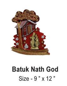 Brown And Golden Batuk Nath God