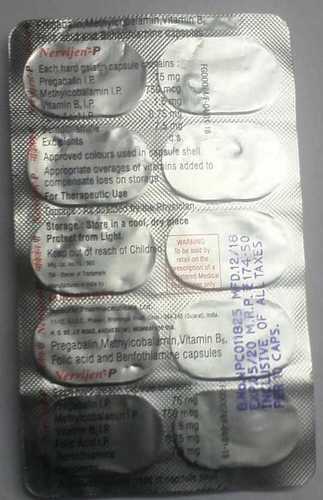 Pregabalin Methylcobalamin Vitamin B6 Folic Acid Benfothiamine Cap Specific Drug