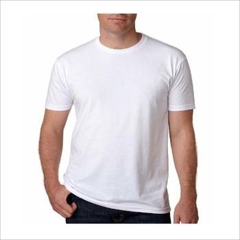 White 100% Cotton Super Combed Biowash T-shirt - Sizes S-xl, Plain Pattern, Half Sleeves, Customizable Print Available, Ideal For All Seasons