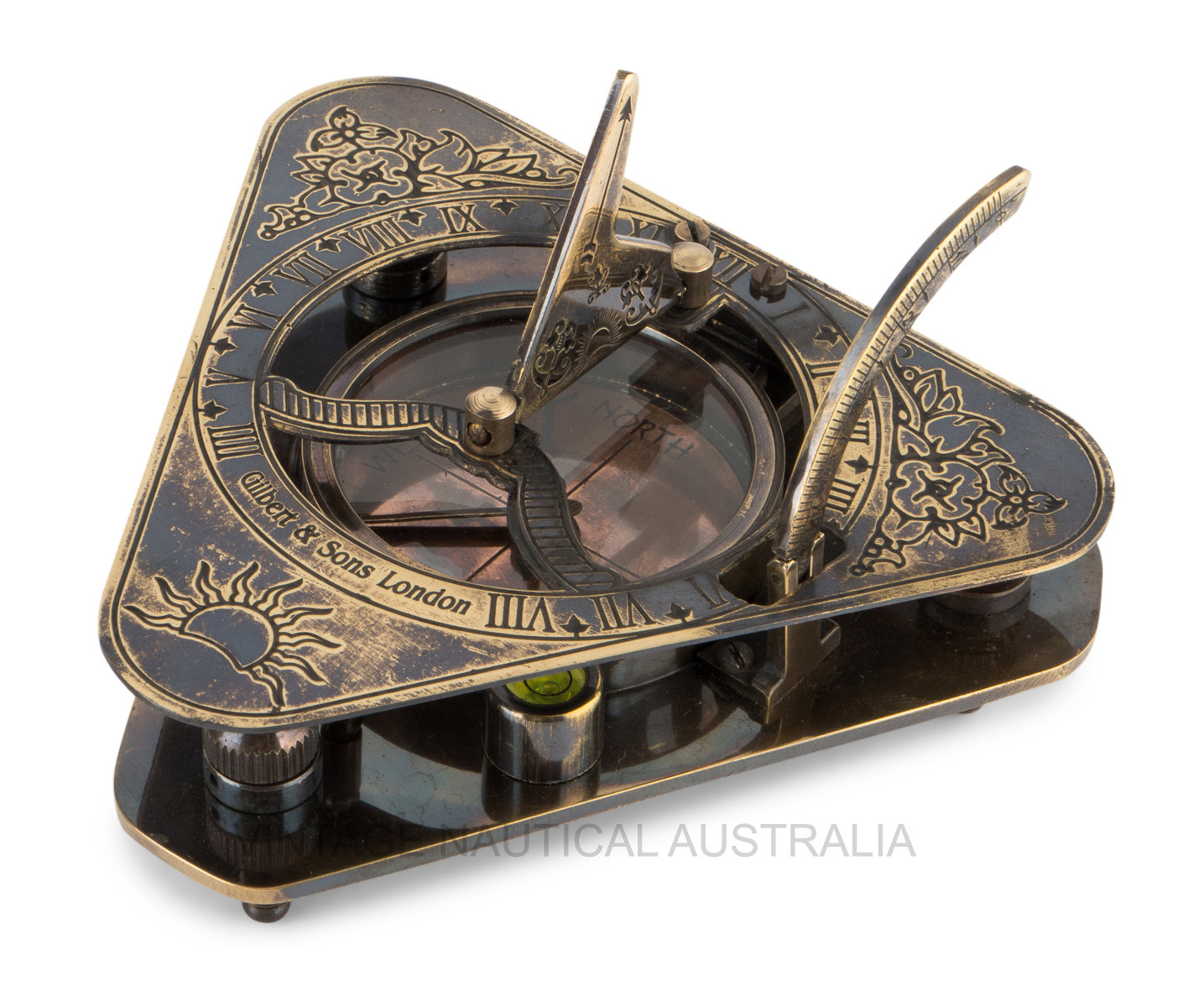 Sundial Compass A Triangular Shape
