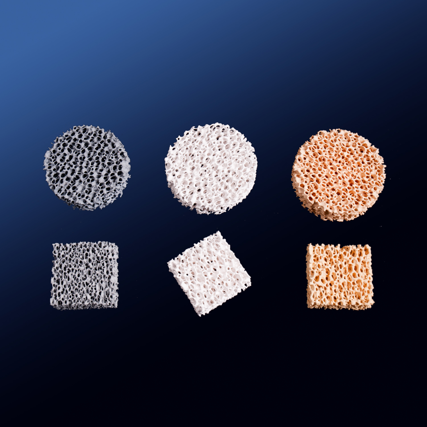 Ceramic Foam Filter Al2o3 Sic Zro2 For Foundry Casting Diameter: 30-600 Millimeter (Mm)