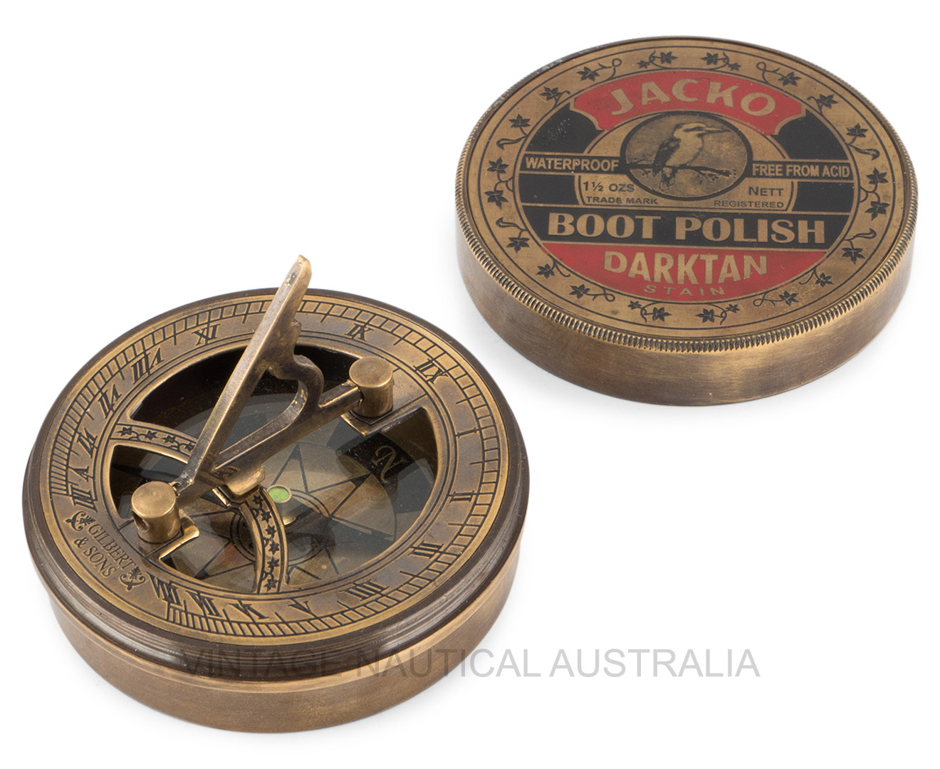Sundial Compass A Jacko Boot Polish