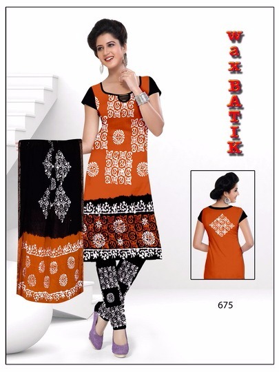 Cotton Computer Work With Bandhej Salwar And Dupatta Material