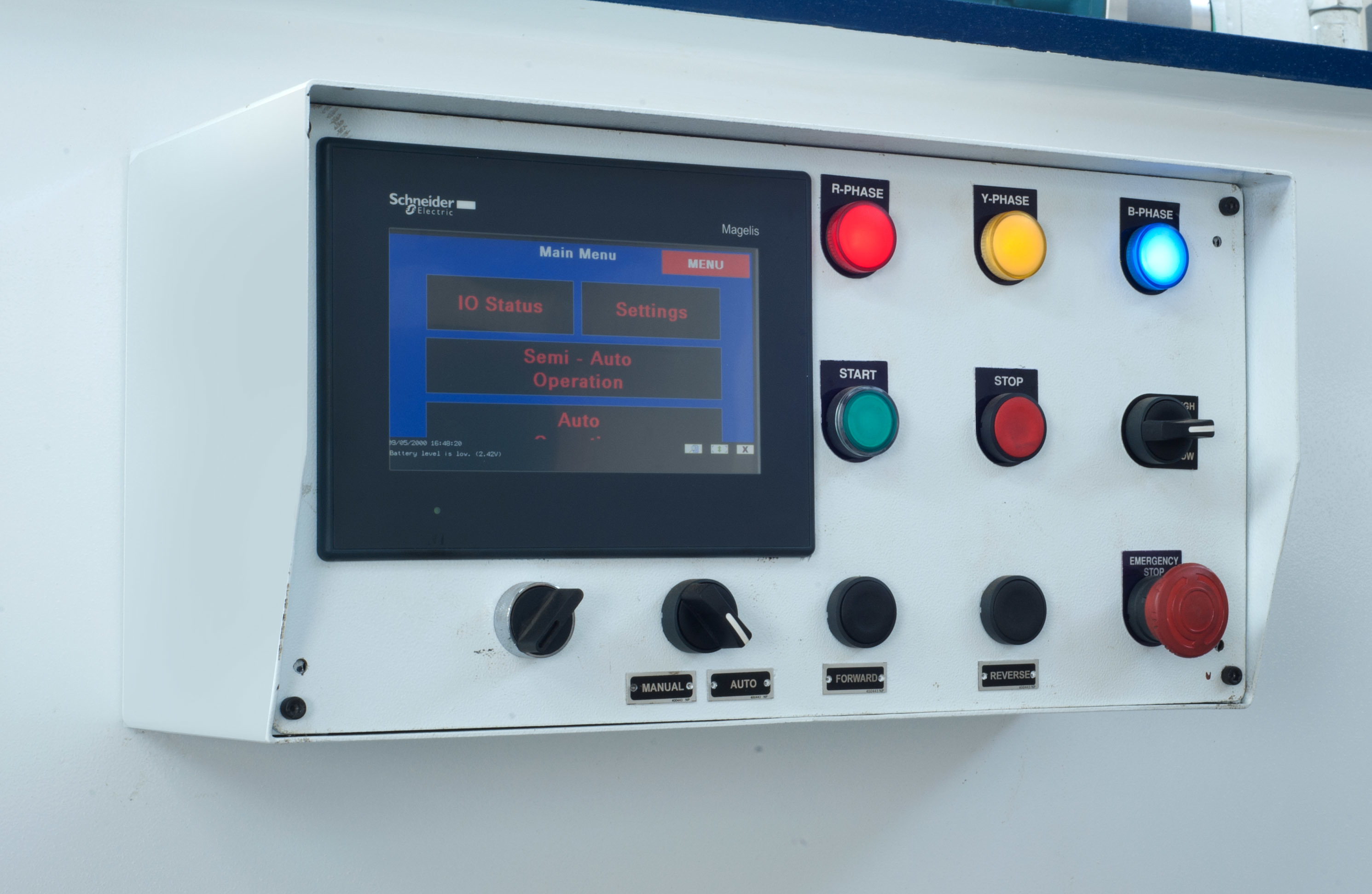 Hydraulic Nc Shearing Machine - Mild Steel, 1250mm To 6000mm Cutting Length, Blue And White Color, Semi-automatic With Nc Back Gauge And Stroke Counter