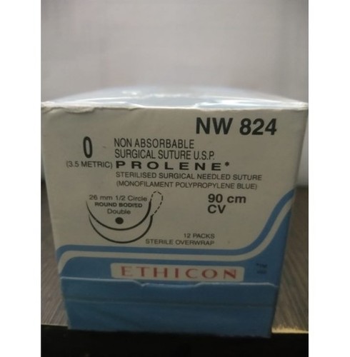Ethicon Prolene(Polypropylene) Suture Nw824 Grade: Medical