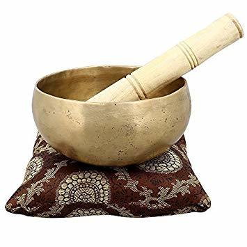 Brass Religious Handmade Singing Bowl Buddhist Bell For Meditation And Healing