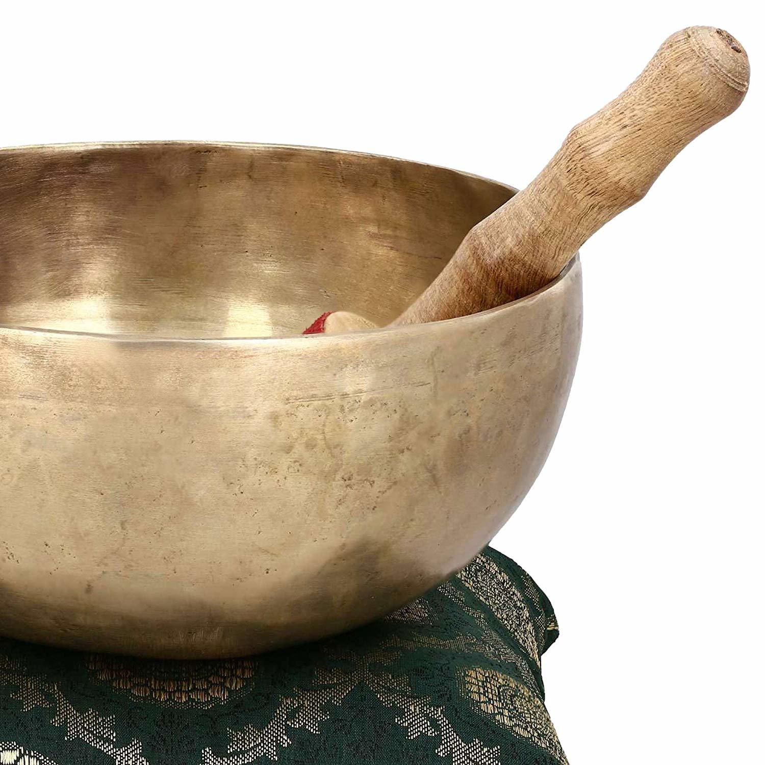 Brass Religious Handmade Singing Bowl Buddhist Bell For Meditation And Healing