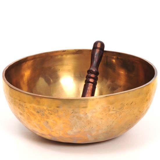 Gold Tibetan Hand Beaten Singing Bowl - Set Of 5